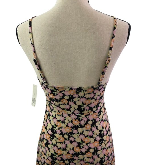 No Boundaries Adjustable Spaghetti Strap Floral Print Dress  - Size Medium NWT - Picture 13 of 15